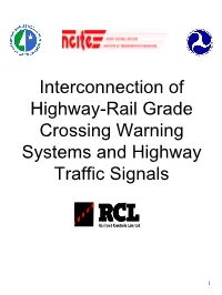 Highway-Rail Crossing Warning Systems and Traffic Signals Manual