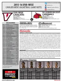 2015-16 Uva-Wise