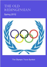 Contents of the Old Redingensian Spring 2012 Feature Writers in This Issue