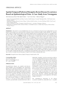 Spatial-Temporal Pattern of Mosquito-Borne Disease