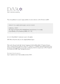 The Origins and Impacts of the Swedish File-Sharing Movement: a Case Study