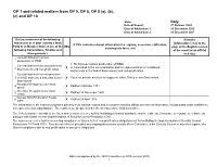 Italy OP 1 and Related Matters from OP 5, OP 6, OP 8 (A), (B), (C) And