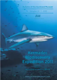 Recent Collections of Fishes at the Kermadec Islands and New Records for the Region