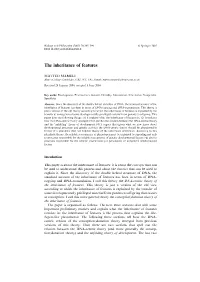 The Inheritance of Features