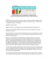 WSIRN Episode [Number]: Required Reading Revisited Hosted by Anne Bogel, with Guests Mel Joulwan and Dave Humphreys