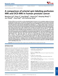 A Comparison of Arterial Spin Labeling Perfusion MRI and DCEMRI In
