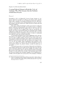 Creating Political Oxygen to Break the Cycle of Violence 1981-1994: Lessons from the Northern Ireland Peace Process