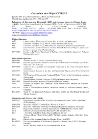 Curriculum Vitae Majed CHERGUI