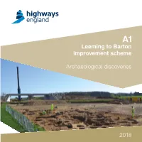 Leeming to Barton Improvement Scheme Archaeological Discoveries