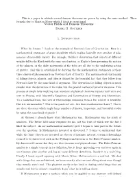 This Is a Paper in Whiuch Several Famous Theorems Are Poven by Using Ths Same Method