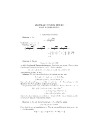 Algebraic Number Theory Part Ii (Solutions) 1