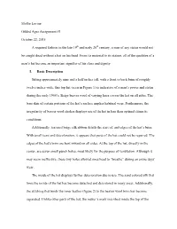 Mollie Levine Gilded Ages Assignment #1 October 22, 2015 A