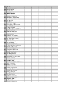 Time Order, All Songs Sorted by Airtime
