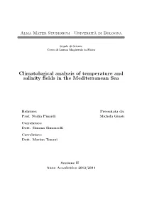 Climatological Analysis of Temperature and Salinity Fields in The