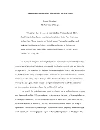 Constructing Primordialism: Old Histories for New Nations