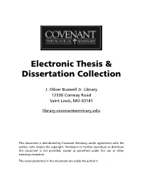 Electronic Thesis & Dissertation Collection