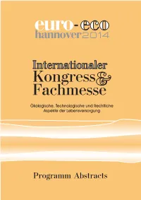 Programm Abstracts