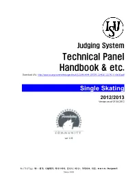 Technical Panel Handbook Technical Panel & Etc