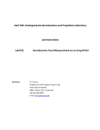 Aerodynamic Force Measurement on an Icing Airfoil