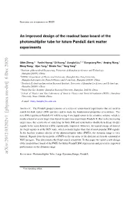 An Improved Design of the Readout Base Board of the Photomultiplier Tube for Future Pandax Dark Matter Experiments