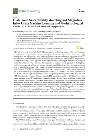Flash Flood Susceptibility Modeling and Magnitude Index Using Machine Learning and Geohydrological Models: a Modiﬁed Hybrid Approach