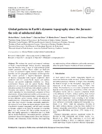 Global Patterns in Earth's Dynamic Topography Since The