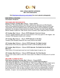 OWN: OPRAH WINFREY NETWORK MAY 2018 HIGHLIGHTS Visit Http