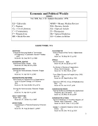 Subject Index, 1978