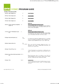 Sydney Program Guide