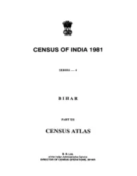 Census Atlas, Part XII, Series-4, Bihar