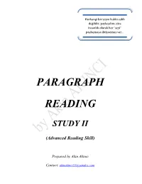 Paragraph Reading