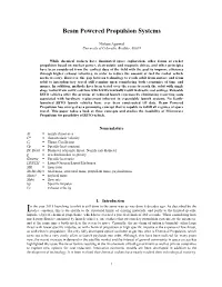 Beam Powered Propulsion Systems