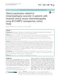 Clinical Parameters Related to Metamorphopsia Outcome In
