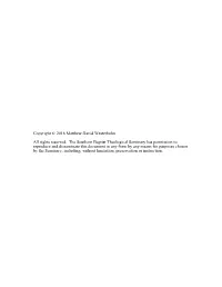Copyright © 2016 Matthew David Westerholm All Rights Reserved. The