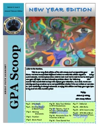 NEW YEAR EDITION Inside Scoop