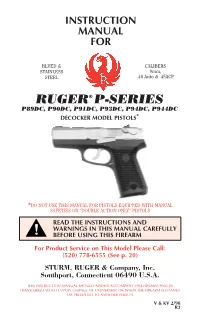 P-Series D Instruction Manual