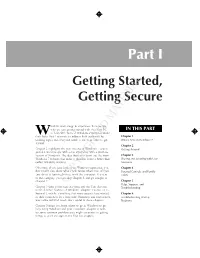 Part I Getting Started, Getting Secure
