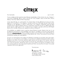 Proxy Statement