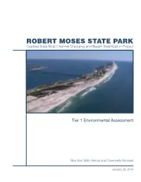 ROBERT MOSES STATE PARK Captree State Boat Channel Dredging and Beach Stabilization Project
