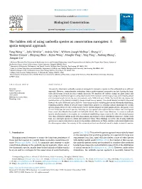The Hidden Risk of Using Umbrella Species As Conservation Surrogates: a Spatio-Temporal Approach