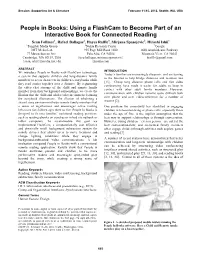 Using a Flashcam to Become Part of an Interactive Book for Connected