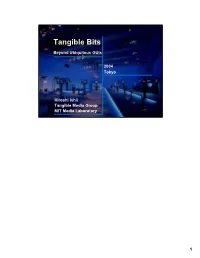 Tangible Bits