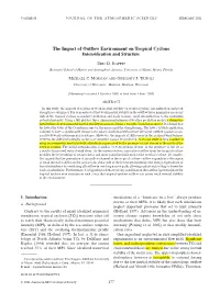 The Impact of Outflow Environment on Tropical Cyclone Intensification And