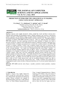 The Journal of Computer Science and Its Applications Vol
