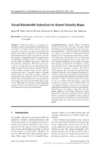 Visual Bandwidth Selection for Kernel Density Maps