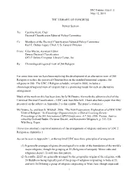 Exploration of a DDC/UDC View of Religion