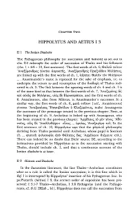 Hippolytus and Aetius I 3
