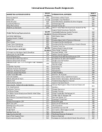 IS17 Booth Sign List