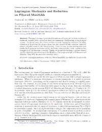 Lagrangian Mechanics and Reduction on Fibered Manifolds