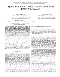 Agents with Faces - What Can We Learn from LEGO Minfigures